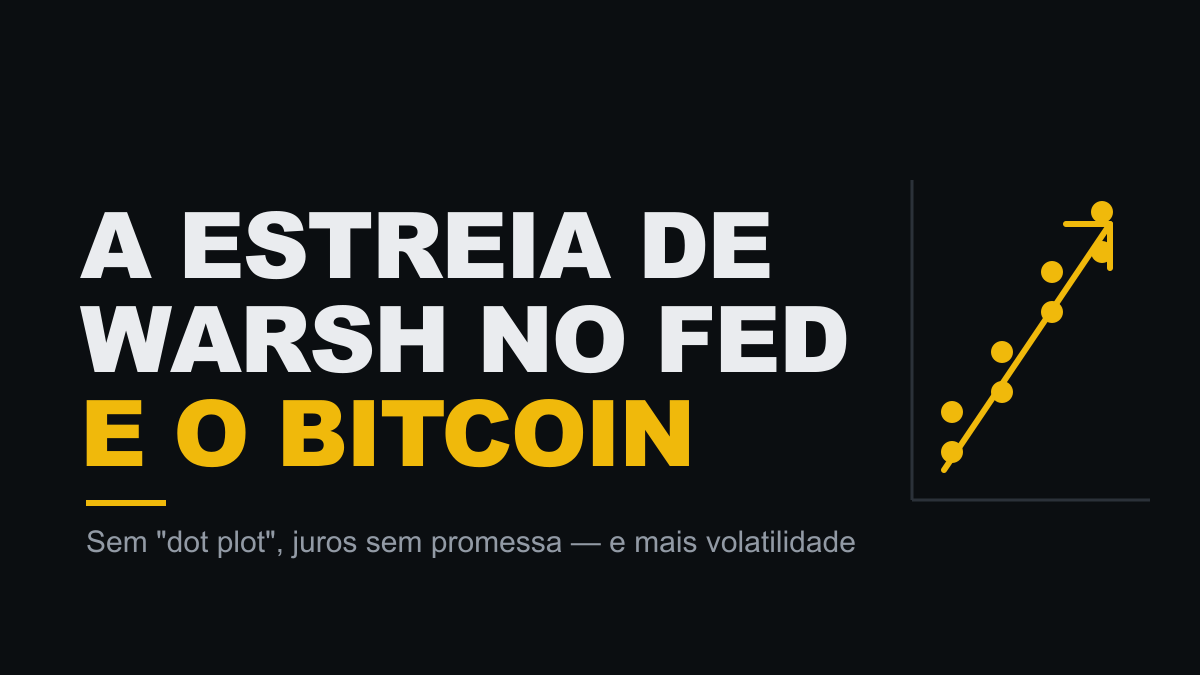 A estreia de Warsh no Fed: por que o Bitcoin caiu após a reunião de juros